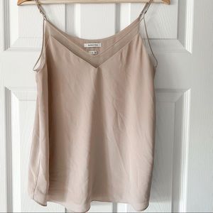 Babaton nude silk cami